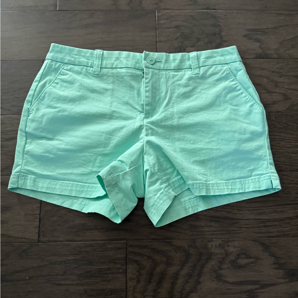 MAGELLAN WOMENS LIGHT MINT CHINO WALKING SHORTS SIZE 8